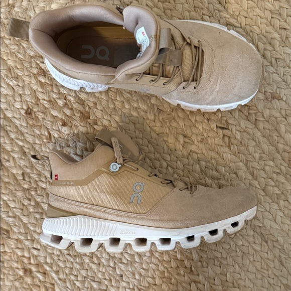 On Running Shoes - On Running Beige Athletic Shoes